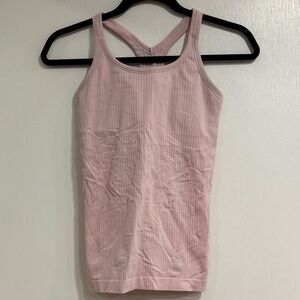 Lululemon Athletica Pink Ribbed Tank Top